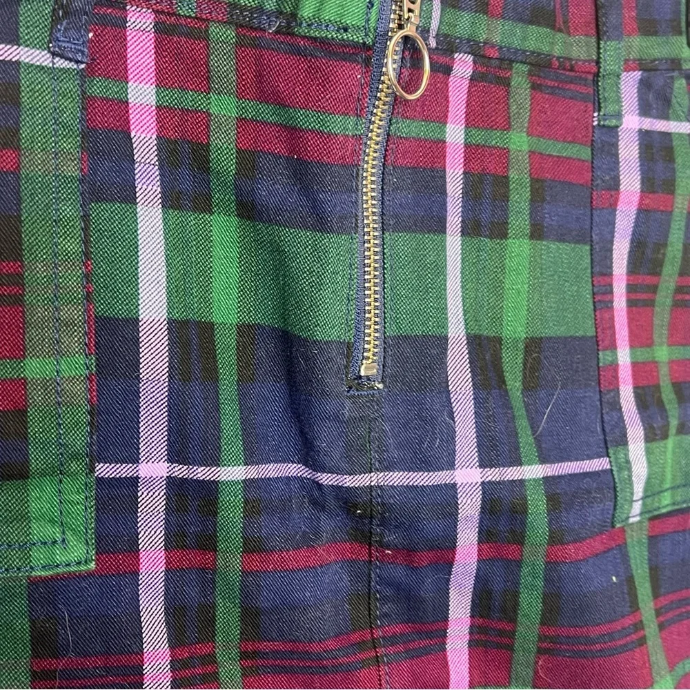 The Children’s Place Plaid Twill Zip Skirt, size 12 NWT